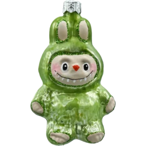 Bombka szklana choinkowa figurka Labubu: zielone