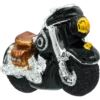 Szklana bombka choinkowa figurka Motocykl retro