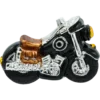 Szklana bombka choinkowa figurka Motocykl retro profil