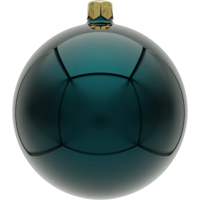 Bombki okrągłe: ciemnozielony zestaw, gładka