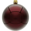 Bombki okrągłe: bordowy zestaw, gładka