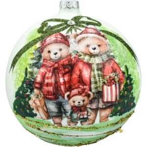 Bombka okrągła: Rodzina Misiów