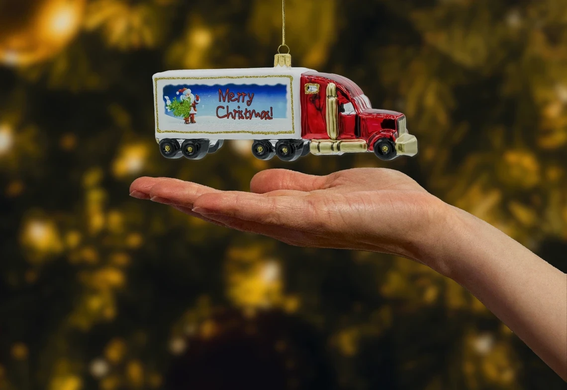 Realne zdjęcie Ciężarówka Merry Christmas