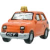 Szklana bombka figurka Fiat 126p Maluch front