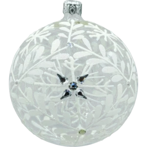 Bombka okrągła: Śnieżny Ornament