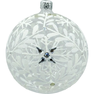 Bombka okrągła: Śnieżny Ornament