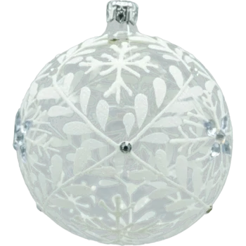 Bombka okrągła: Śnieżny Ornament