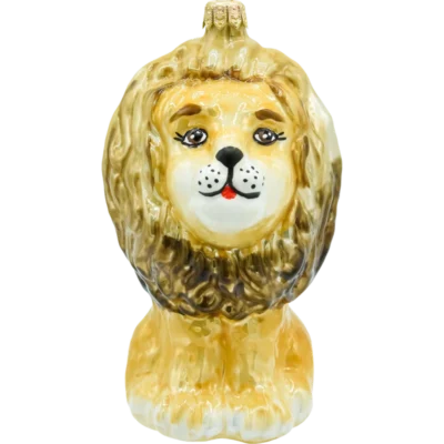 Szklana bombka figurka Lew