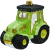 Szklana bombka figurka Traktor: zielony front