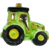 Szklana bombka figurka Traktor: zielony profil