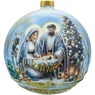 Bombka okrągła: Szopka Betlejemska