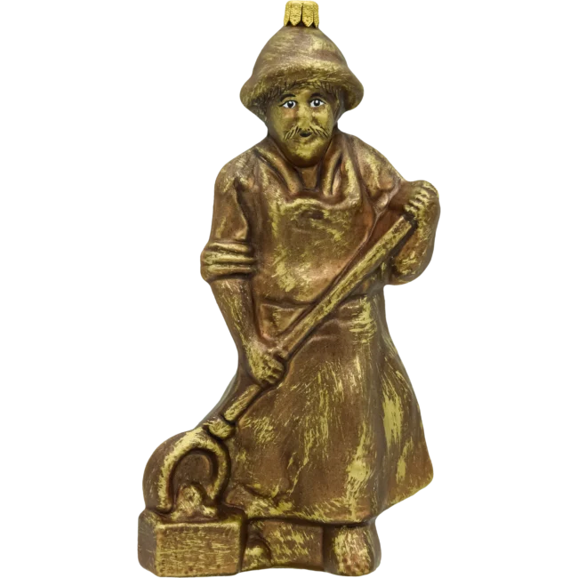 Bombka szklana figurka Odlewnik