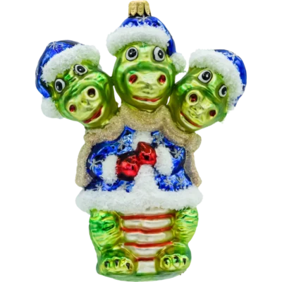 Bombka szklana figurka Smok trzygłowy