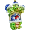 Bombka szklana figurka Smok trzygłowy bok