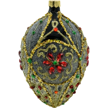Ekskluzywne Jajo Faberge: czarno-złote