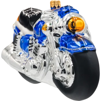 Motocykl: niebieski