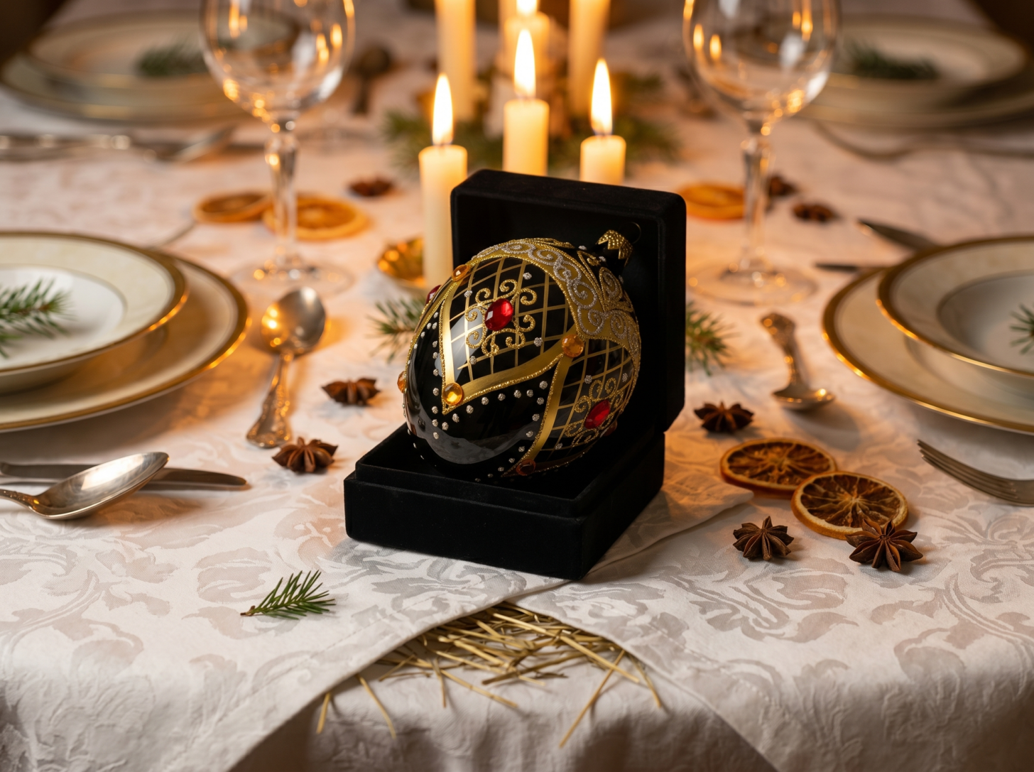 Szklane jaja Fabergé – luksusowa ozdoba na choinkę