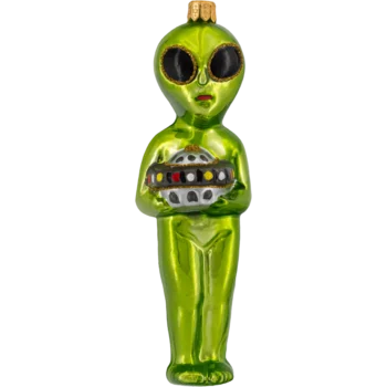 Kosmita z UFO: zielony